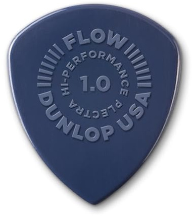 Dunlop Nylon + Durchfluss-Plektrum, 1,0 mm, 12 Stück