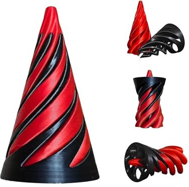 Impossible Cone, Hochpräzises 3D-gedrucktes Spiral Cone Fidget Toy - 2,5 x 1,5 Impossible Cone für Stressabbau und faszinierenden Spielspaß