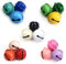 TOAOB 60 Stück Farbige Glöckchen Metallglöckchen 17 mm GlöCkchen Zum Basteln Bunte Anhänger Glocke für Handwerk Glocken Festival Dekoration