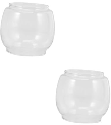 Yardwe 2 Pz paralume in paralume trasparente a olio trasparente per lampada a cherosene paralumi in per lampade a olio paralume per lampada a olio Bicchiere Transparent