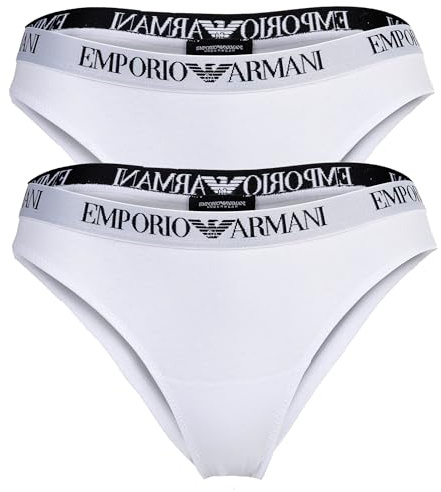 Emporio Armani Damen 2-Pack Brazilian Halber Schlupf (2er Pack)