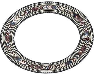 Gitarren Schalllochrosette 94mm für Akustikgitarre Gxb09a | Dekoratives Zubehör, Widerstandsfähige Ausführung, Passend für Klassische Gitarren, 1 Stück
