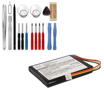 subtel, Akku Navi kompatibel mit Tomtom ONE XL, ONE XL Europe, ONE 3rd Edition (800mAh, 3.7V) + Werkzeug-Set 17tlg