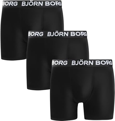 Björn Borg Sports Boxershorts 3-Pack Schwarz - Herren - Grösse Body Fit