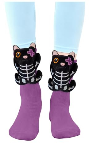 Generisch 3D Stricksocken Damen Strick Bodensocken Lustige Socken Warme Wintersocken mode Cartoon Bestickte Sportsocken Gestrickte Tier Hai Krokodilform Bettsocken Anti-Rutsch-Strickpullover Haushalt