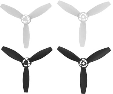 12 Teile/Satz Schwarz/Weiß Kunststoff Propeller Langlebige Quick Release Prop Klingen, Kompatibel for Parrot Bebop 2 Drone/FPV Zubehör(White and Black)