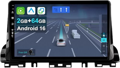 KEC 9 [2+64G] Android 16 Radio Coche para Kia Cerato K3 Forte 2018-2021-[CarPlay | Android Auto | Mirror Link | GPS Navi | Bluetooth 5.0 | SWC ] + CAM Incluido
