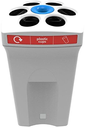 Office Needs Direct Envirocup XL Ivory Recycling Bin for Disposable Large Plastic Cups and Liquids