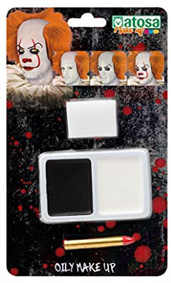 ATOSA maquillaje halloween payaso dos colores
