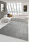 Wohnzimmer Teppich modern Kurzflor mit Uni Design in Anthrazit Größe 200 x 290 cm