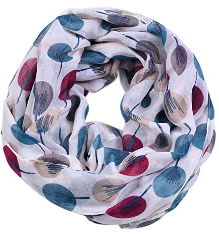 AMAYJUELONG Loop Schal für Damen, Super Weicher Schlauchschal, Modischer Loopschal mit Design Softes Modalmaterial, Tuch Damen-schal Schlauchschal Rundschal Halstücher, Geschenkidee für Frauen