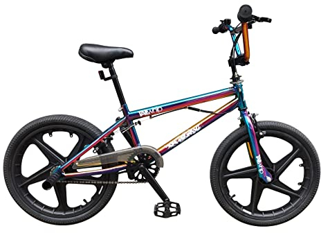 XN Tailwhip MAG 20 Freestyle BMX, Single Speed, 2x Stunt Pegs - Neo Chrome Jet Fuel