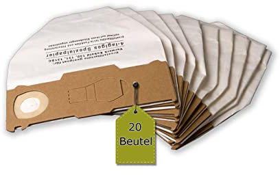 20 Staubsaugerbeutel kompatibel mit EXPERT 6971P EXP, 20 Staubbeutel, kompatibel mit Staubsaugerbeutel Swirl V64