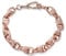 THE BLING KING 10mm Rose Gold 3D Tulip Style Bracelet, Adjustable Bracelet with Luxury Finish and Detailing Premium Jewellery (Length: 8 to 9 Inches, Weight: 44 Grams)