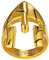 FaithHeart personalisierbarer Sparta Helm Ring in Ringgröße 62 Herren Damen Fingerring Vintage Siegelring Partnerring Punk Retro Siegelring für Paar Pärchen