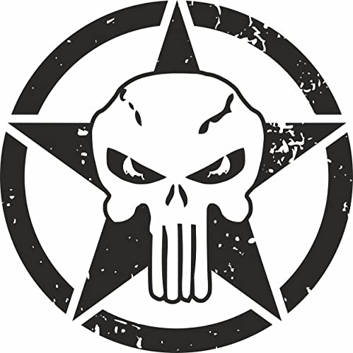 Aufkleber 2 x45 mm Motiv Skull US Army