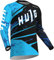 HULG Motocross-Trikot Für Herren | MTB Mountainbike 100% Hochwertiges Polyestergewebe | Atmungsaktives Material, Schnell Trocknend, Antibakteriell |Lange ÄrmelJersey (Blue,XS)