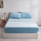 Damier Winter Spannbettlaken 200x200cm Hellblau Flauschige Warme Samt Bettlaken Teddy Plüsch Spannbetttuch Geeignet für 30cm Matratze