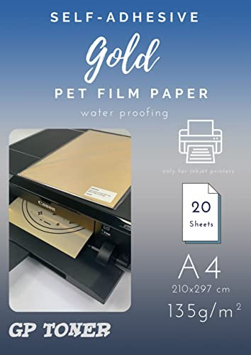 Selbstklebendes Fotopapier A4 135g/m2 Gold
