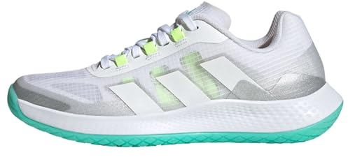 adidas Damen Forcebounce 2.0 Volleyball Shoes Schuhe, FTWR White/FTWR White/Silver met, 40 EU