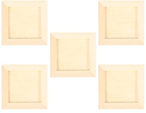 COHEALI 5st Bilderrahmen Aus Ton Fotorahmen Selber Machen Malen Sie Ihren Bilderrahmen Bastelrahmen Aus Holz Kunstrahmen Für Kleinkinder Schreibtischaufsatz Holzrahmen 4x Herzförmig