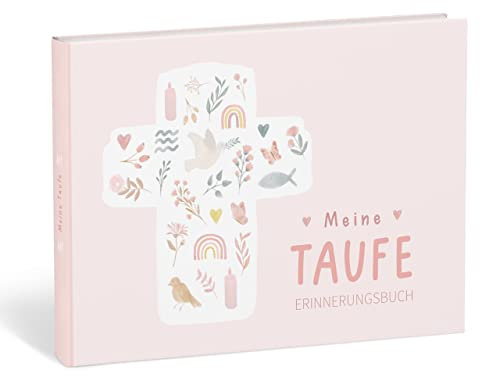 mintkind® Taufbuch Meine Taufe I Taufgeschenke Jungen & für Mädchen | Patenkind Geschenk zur Taufe, Taufbuch I Erinnerungsbuch zur Taufe | Patentante Geschenk Junge & Mädchen I Blumen Design