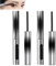 Flatter Peach Metal Mascara, Borstenlose Metall Mascara, Flatter Peach Mascara, Waterproof Long Lasting Extensions Metall Mascara Waschbar Metall Mascara Applikator (Schwarz-2 Stück)