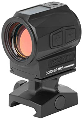 Holosun SCRS-GR-MRS Grünpunkt Visier, wechselbares grünes 2MOA Punkt, 65MOA Kreis Absehen, Solarzelle, schwarz, Picatinny Schiene, Jagd, Sportschießen, Softair, Tactical mic… - 70156942
