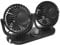 Pool Line - Ventilador Doble con Ajuste Velocidad, USB 12V, Giratorio e Inclinable, Negro
