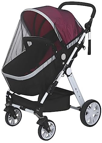 YJZQ 2Pcs Moustiquaires Bébé Moustiquaire Poussette Moustiquaire Autant pour Poussette Canne Moustiquaire Universelle Moustiquaire Nacelle Lit Protection de Landau Protège-moustiquaire en Polyester