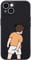 Wihytec Funny Boy Phone Case for iPhone 13 PRO Silly Case Cover Liquid Silicone Soft Gel Rubber Durable Matt Phone Cover with Microfiber Lining Protective Cover