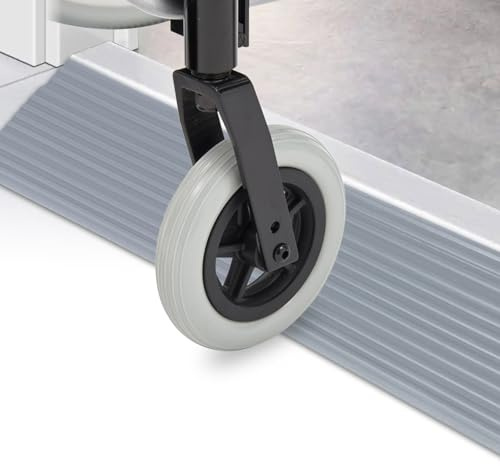 Forhandy Ausgleichsprofil, Silikon Türschwellenrampe,1.8cm Hohe Rampe für Türschwellen Silikon Schwellenrampe Selbstklebende rutschfeste Mobilitätsrollerrampen für Unterstützter Kehrroboter