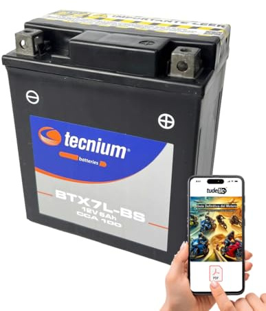 Bateria Btx7l-Bs (Sustituye 4824) + Un Exclusivo Libro Pdf Sobre Motos Escrito Por El Tudetic Team TUDETIC-PDF-329804
