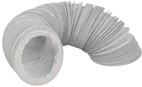 TronicXL PVC Abluftschlauch 100mm 1,5m für Trockner I Schlauch für 100er Klimaanlage Wäschetrockner Dunstabzugshaube Abluft Trocknerzubehör Ø 100 / 102mm Lüftungsschlauch