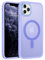 GaoBao Strong Magnetic for iPhone 11 Pro Max Case, Slim iPhone 11 Pro Max Phone Case [Compatible with MagSafe] Shockproof Translucent Matte Protective Cover for iPhone 11 Pro Max 6.5, Lavender Purple