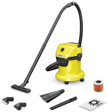 Kärcher Aspirador WD 3 V-15/4/20 Amarillo Negro Gris 1000 W