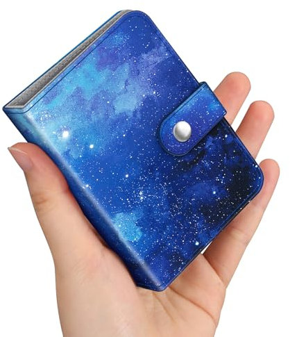 Fintie Mini Fotoalbum für 2x3 Zoll Filme - 52 Taschen kleine Alben für Fujifilm Instax Mini Sofortbildkamera/Polaroid Hi-Print Bilder, Kpop Fotokartenhalter Binder, Himmelblau