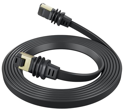 Starlink Gen 3 & Mini Flat Internet Cable, 32.8FT/10m Ethernet Cable High Speed Patch Cord Waterproof for Starlink Slim Cable Shielded for Window Door Black