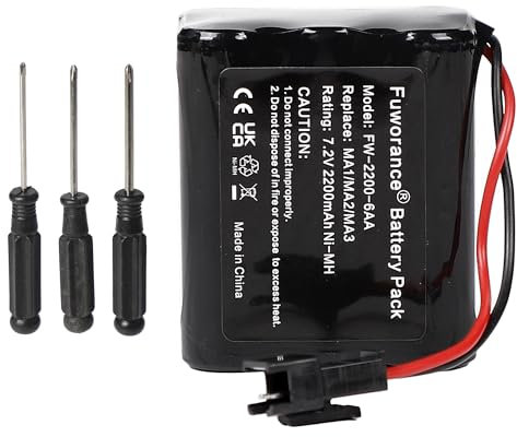 Fuworance 2200mAh 7.2V 15.84Wh Ersatzakku kompatibel mit Tivoli PAL/iPAL Radio MA-1, MA-2, MA-3 Audio-Ladegerät NiMH AkkuPack +Werkzeugkasten