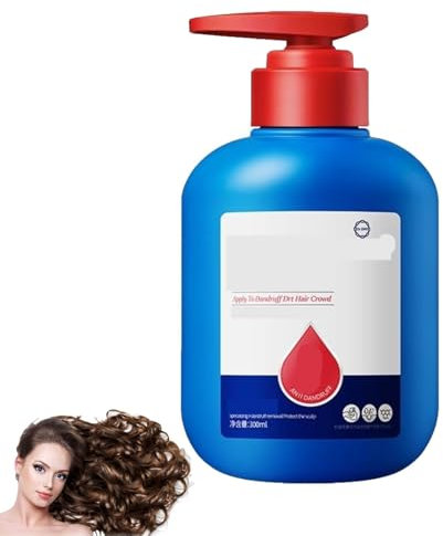 Anti-Dandruff Shampoo, 300 ml Antischuppen Shampoo, 95% weniger Schuppen nach nur 14 Tagen, für fettiges Haar und trockene Kopfhaut,für die tägliche Reinigung,für Damen&Herren,milde Pflegeformel (1PC)
