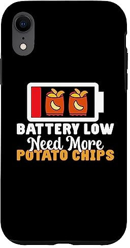 Batteria bassa ha bisogno di più patatine fritte Custodia per iPhone XR