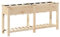 vidaXL Rechteckiger Pflanzenständer Mit Viel Stauraum | Massivholz Kiefer für Innen- und Außenbereich Eleganter Minimalistisch Regal 161,5 x 45 x 76,5 cm Perfekt für Balkone und Wintergärten