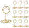 25 Pcs Gold Table Number Holders, Place Card Holders for Tables, Wire Table Number Stands for Wedding Party Graduation Reception Restaurant Office Cards Name Memo Picture Photo Stands(2x1.18)