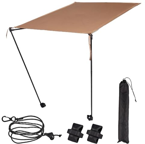 Euyehn Auvent pour Chaises De Jardin | Protection Solaire pour Chaise de Plage | Parasol Portable Lounge Solaire Adulte Voyage Plage Jardin Pêche Randonnée