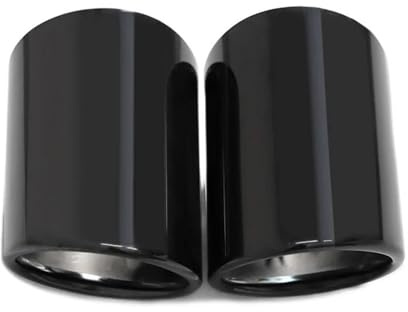 Autoauspuffendrohr Edelstahl-Auspuffblenden für Q7 für TDI für Quattro (2006–2013) Auspuffschalldämpfer(Schwarz)