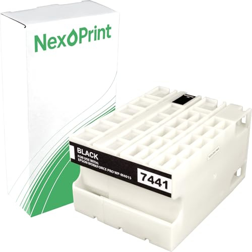 NexoPrint C13T744140 schwarz Druckerpatronen kompatibel mit Epson Workforce Pro WP-M4095 DN10000 Seiten