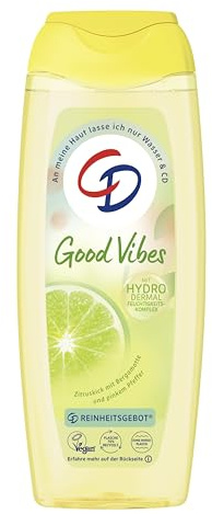 CD Dusche Good Vibes | Mit Bergamotte & Pinkem Pfeffer | 300 ml | Ohne Mikroplastik & vegan – reinigt sanft und pflegt die Haut.