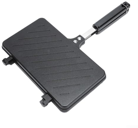 Sandwichmaker Camping Antihaft Beidseitig Grillpfanne Stahl Outdoor Küche