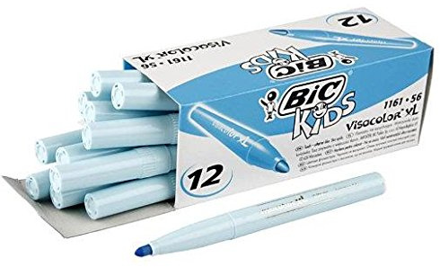 DetonTsai Markerstift, 12 Hellblau, Breit, 3 mm, Permanent, Wasserdicht