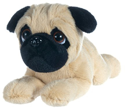 L&B Supersüß, liegender Mops Kuscheltier, plüsch 23 cm